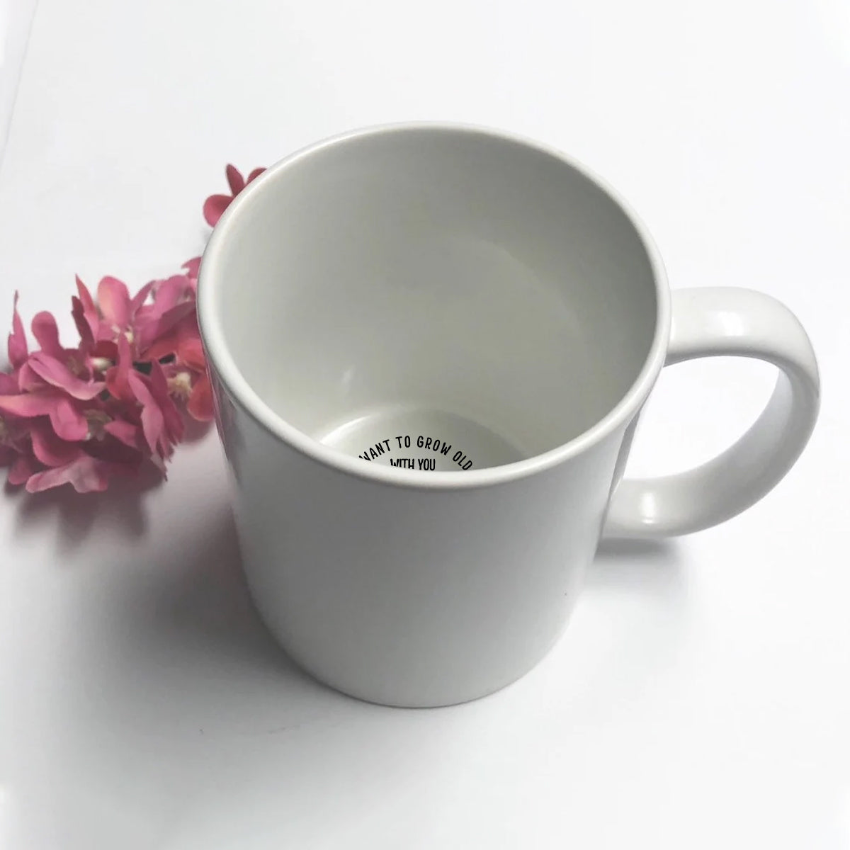 Ich möchte mit dir alt werden – Personalisierte Tasse für Paare mit versteckter Botschaft