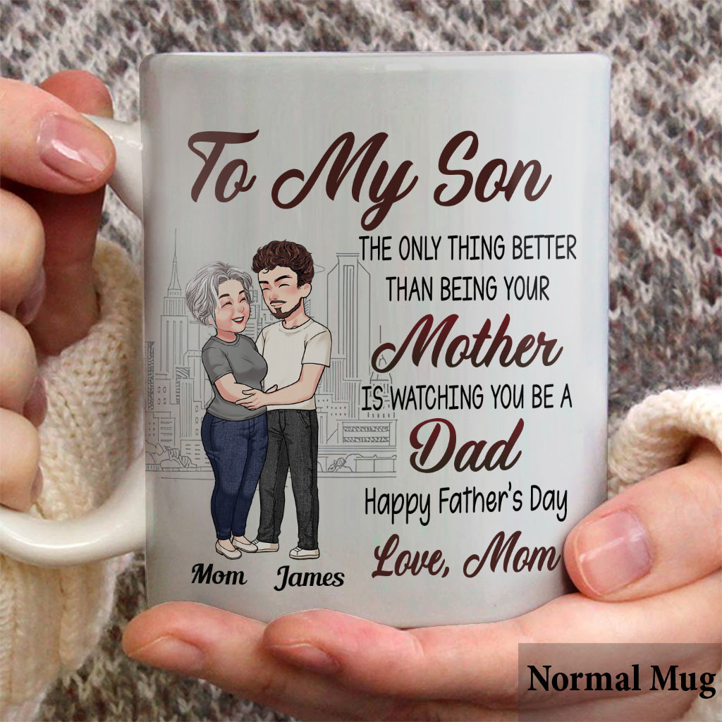 Alles Gute zum Vatertag, mein Sohn! – Personalisierte Vatertasse