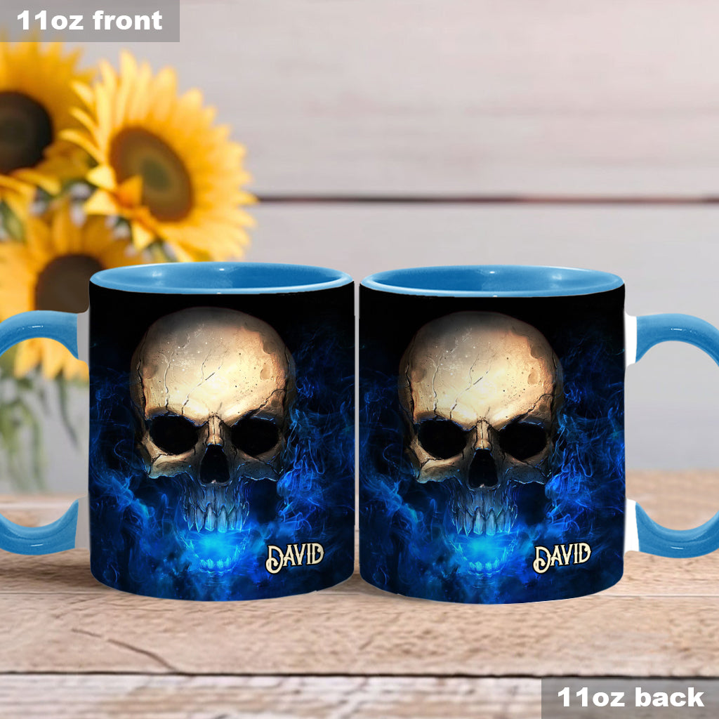 Eis und Feuer – Personalisierte Tasse mit Totenkopf-Akzent