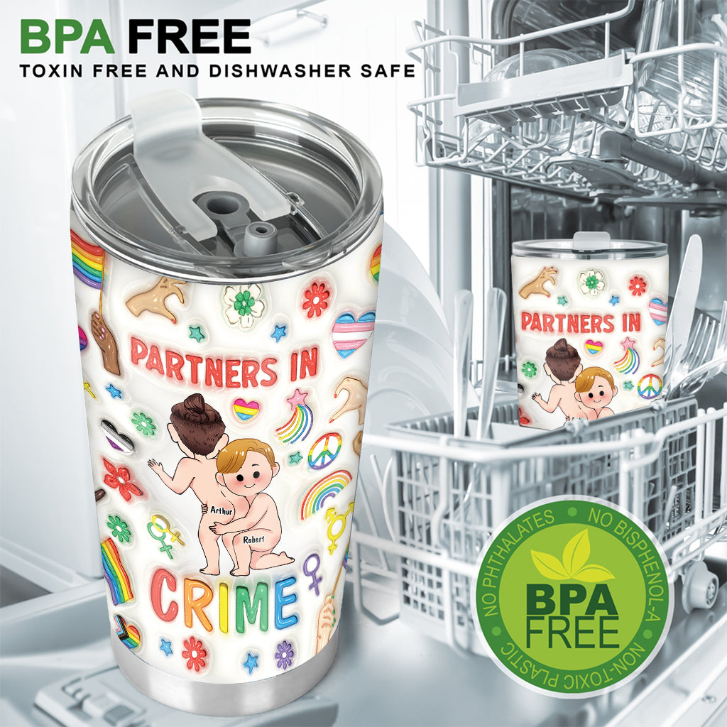 Partner in Crime – Personalisierter LGBT-Unterstützungsbecher