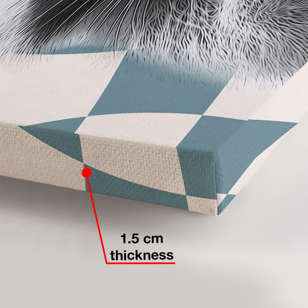 Deine Serviette, mein Herr – Personalisierte Waschbär-Leinwand und Poster