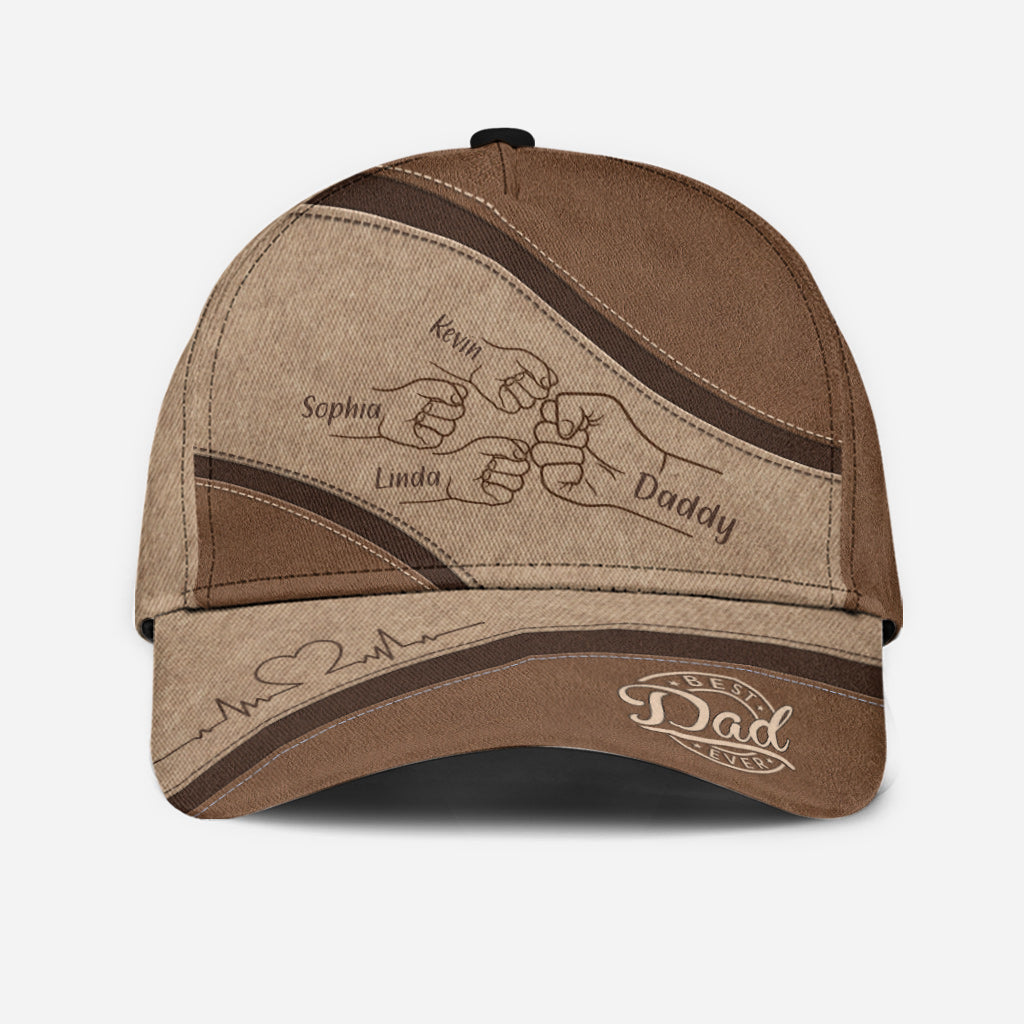 Best Dad Ever Fist Bump - Personalized Father Classic Cap