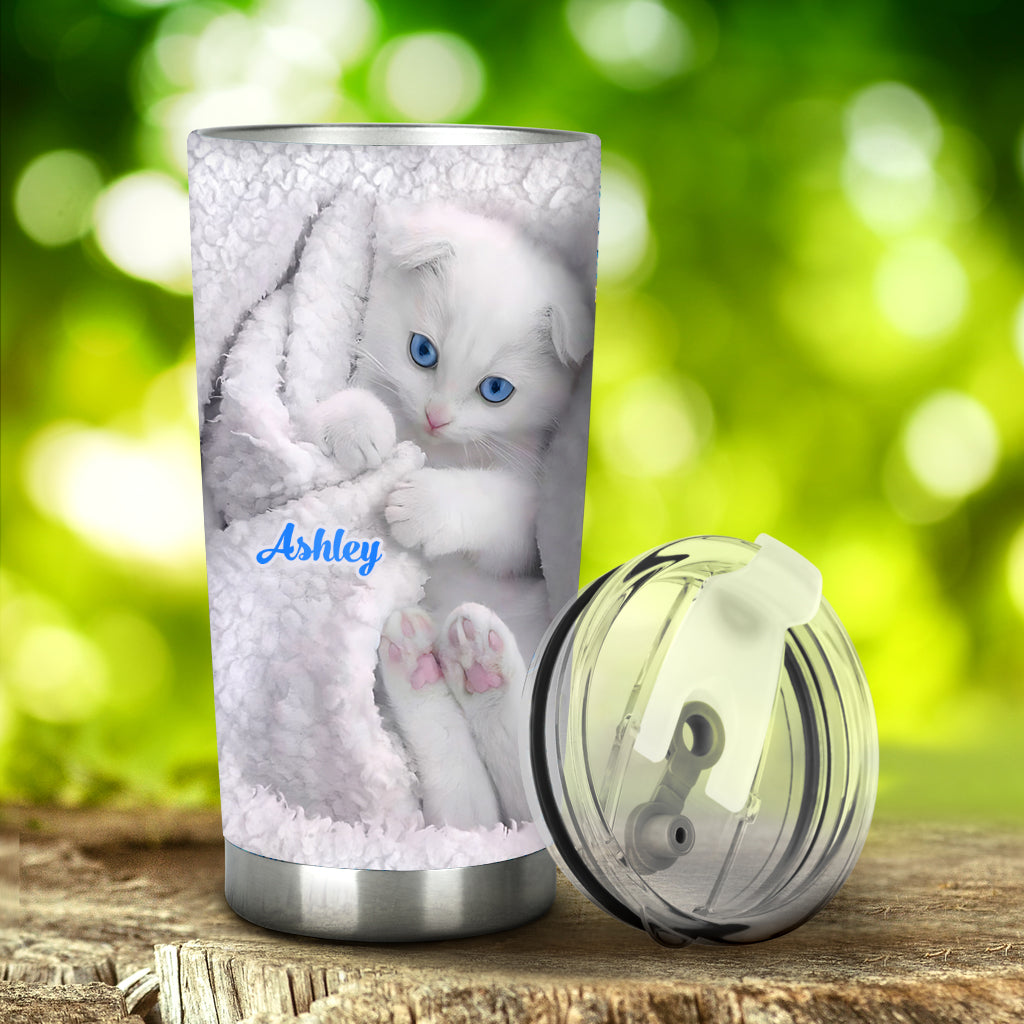 Happy Kitty – Personalisierter Katzenbecher