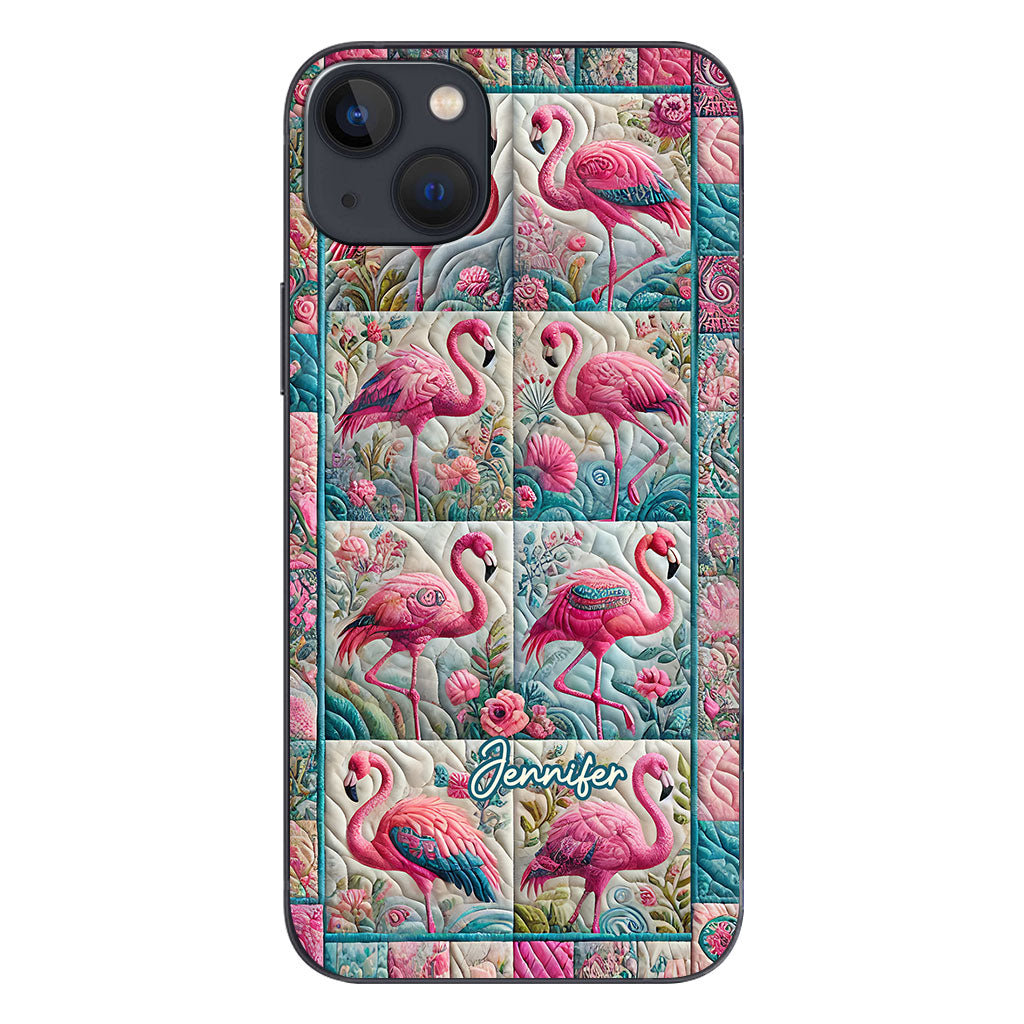 Vintage Flamingo – Personalisierte Flamingo-Handyhülle