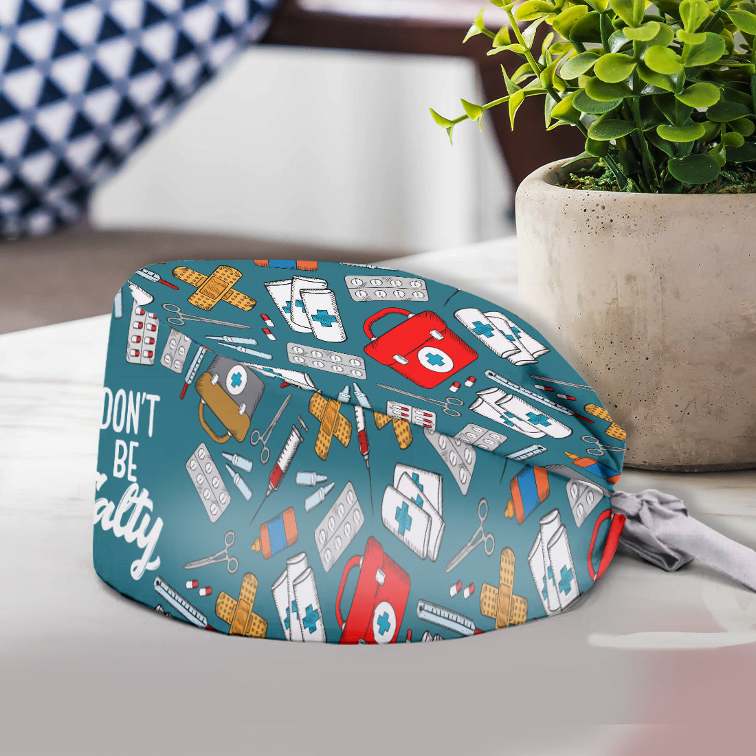 Nicht sauer sein – personalisierte OP-Haube für Krankenschwestern