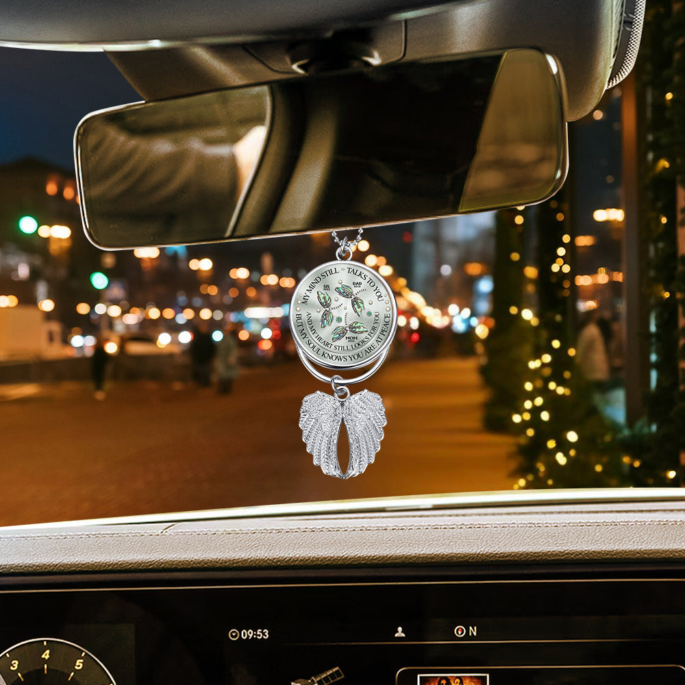 Meine Gedanken sprechen noch immer zu dir – Personalisierte Gedenkflügel-Anhänger