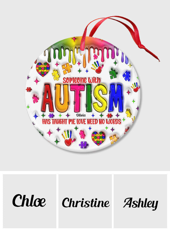 Liebe braucht keine Worte – Personalisierter Keramikkreis zur Sensibilisierung für Autismus