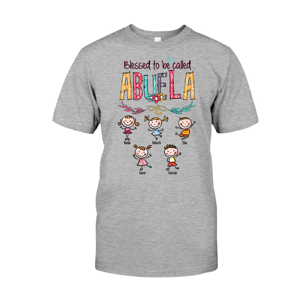 Dios Me Regaló Dos Títulos – Personalisiertes Oma-T-Shirt und Kapuzenpullover