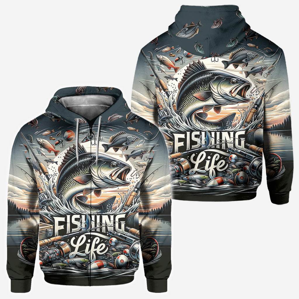 Fishing Life - Fishing All Over Shirt