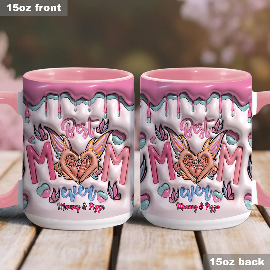 Beste Mama aller Zeiten – Schmetterlingsverwandlung – Personalisierte Tasse mit Muttermotiv
