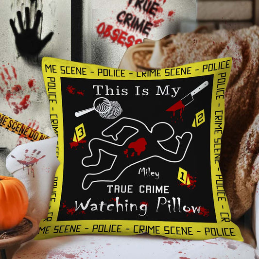 True-Crime-Kissen – Personalisiertes Dekokissen