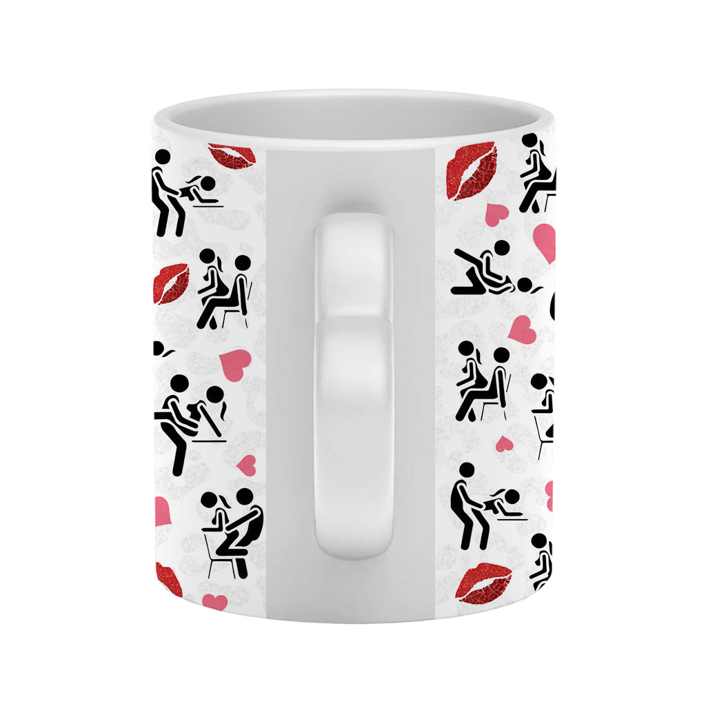 Ich liebe dich – Personalisierte Tasse mit Herzgriff für Paare