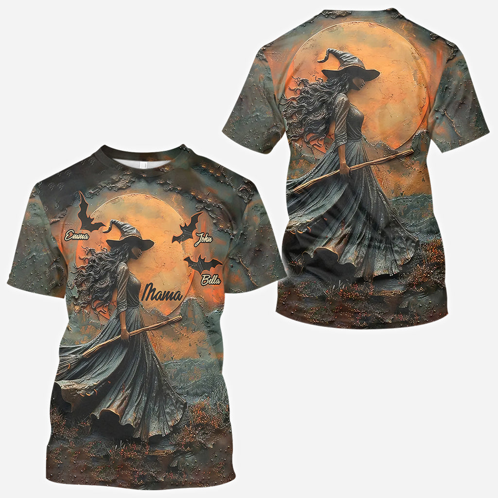 Fröhliches Halloween – Personalisiertes Mutter-T-Shirt