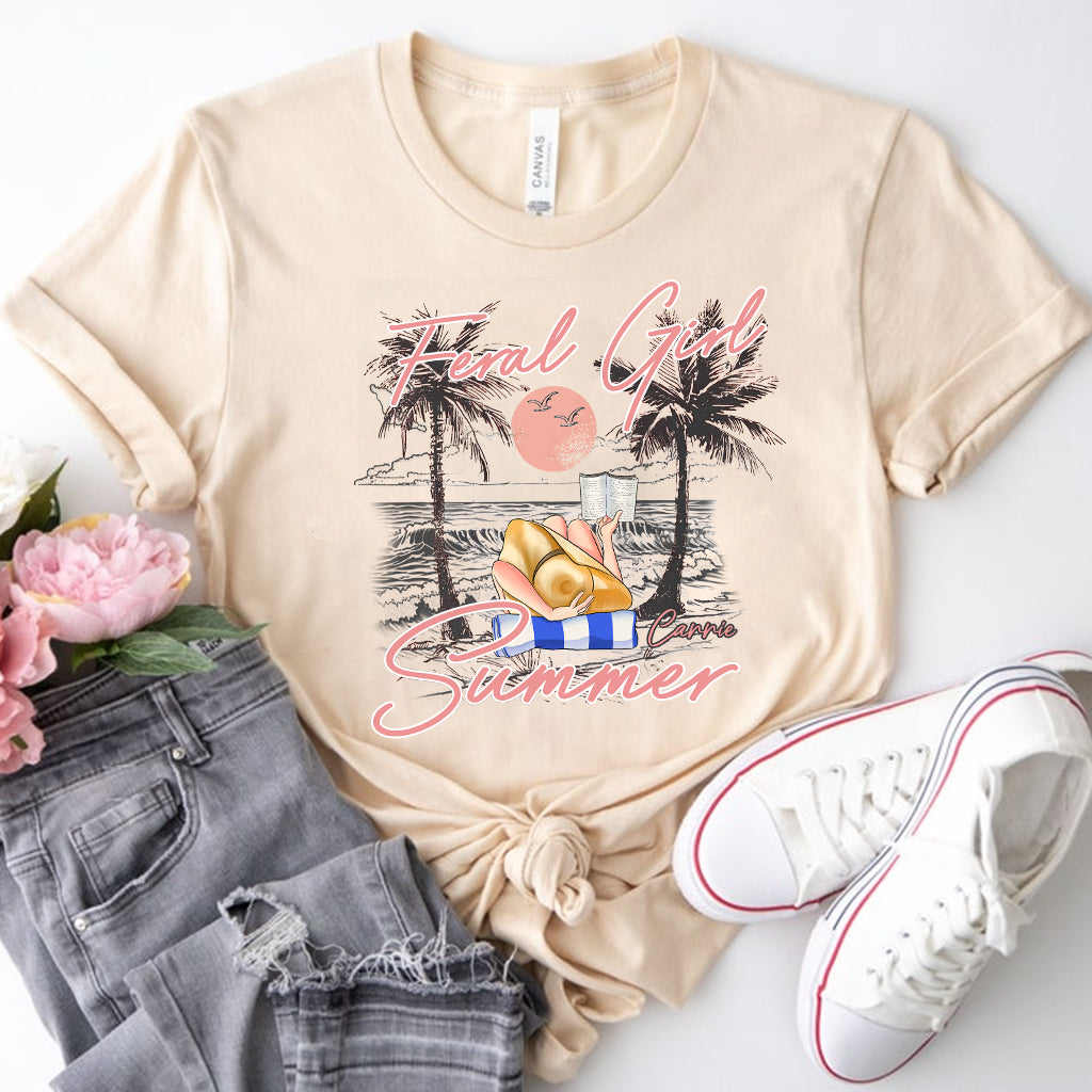 Feral Girl – Personalisiertes T-Shirt und Hoodie für Meeresliebhaberinnen