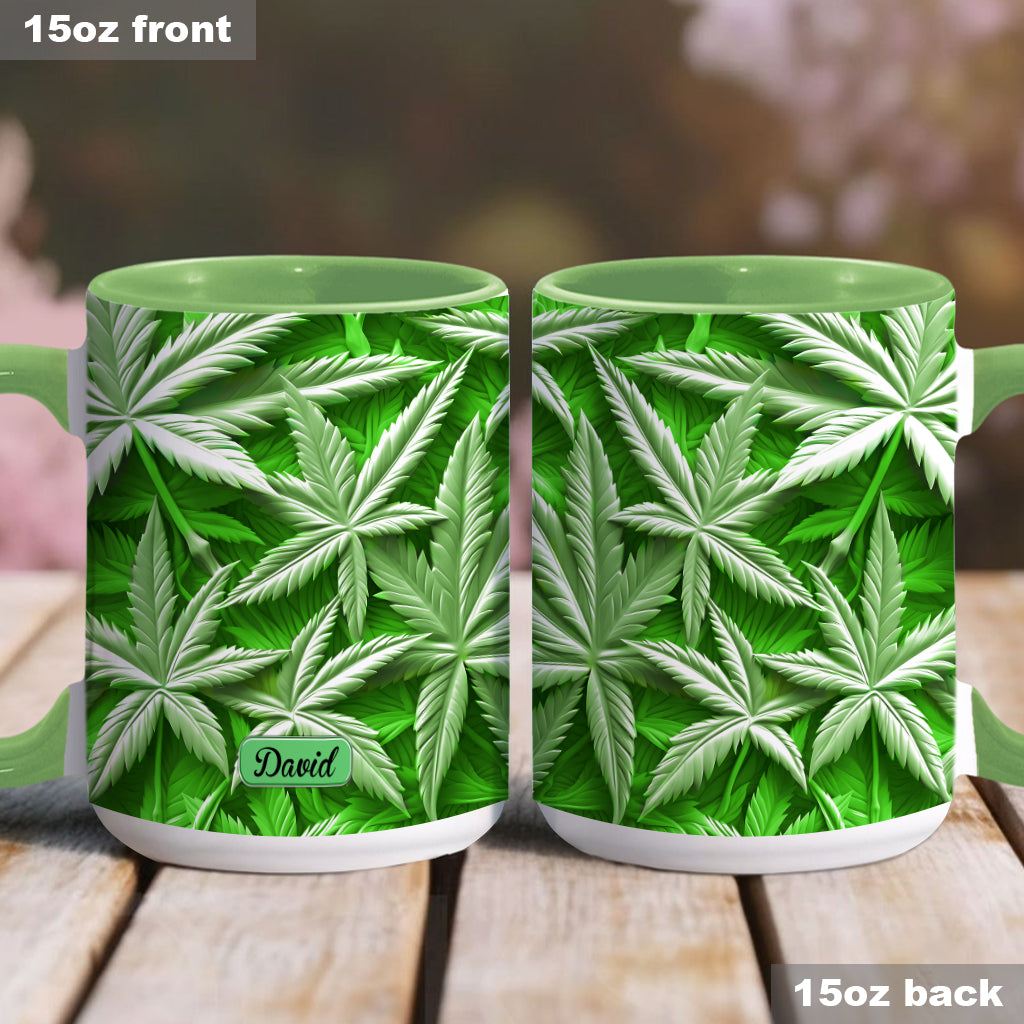 420 Vibes – Personalisierter Becher mit Weed-Motiv