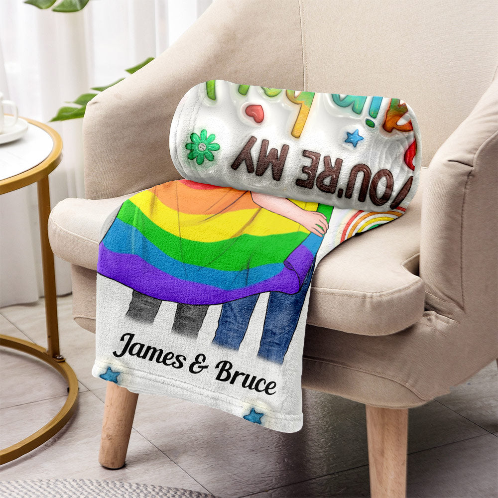Du bist mein Regenbogen – Personalisierte LGBT-Unterstützungsdecke