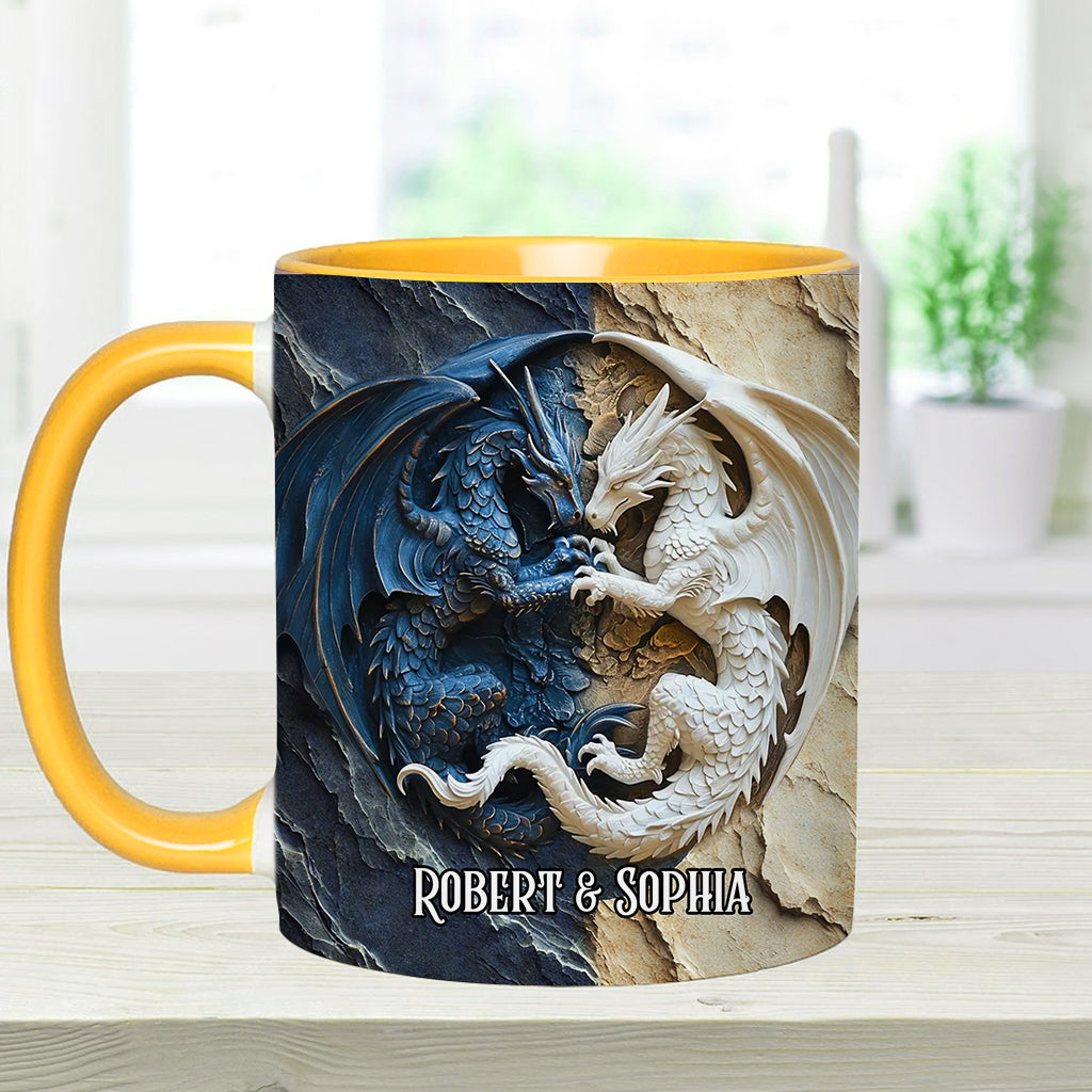 Love Dragons - Personalized Dragon Accent Mug