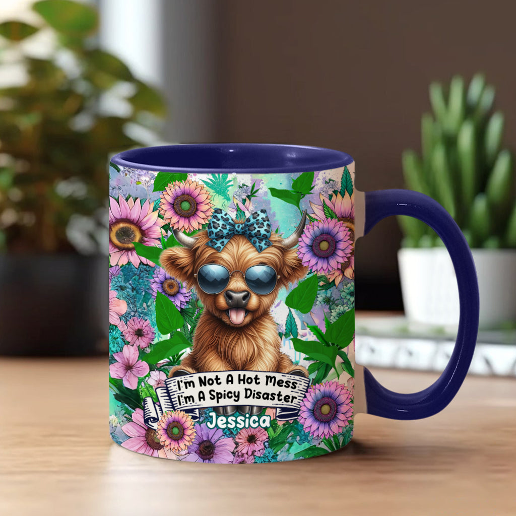 I'm Not A Hot Mess - Personalized Accent Mug