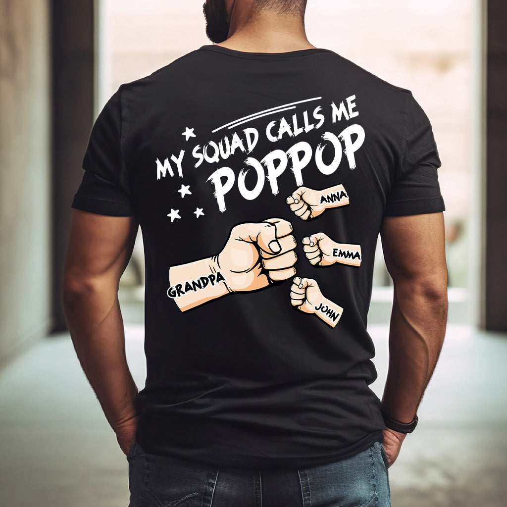 Meine Freunde nennen mich Poppop – Personalisiertes Opa-T-Shirt und Hoodie