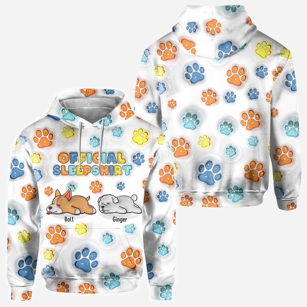Offizielles Schlafshirt – Personalisiertes Shirt mit Hundemotiv