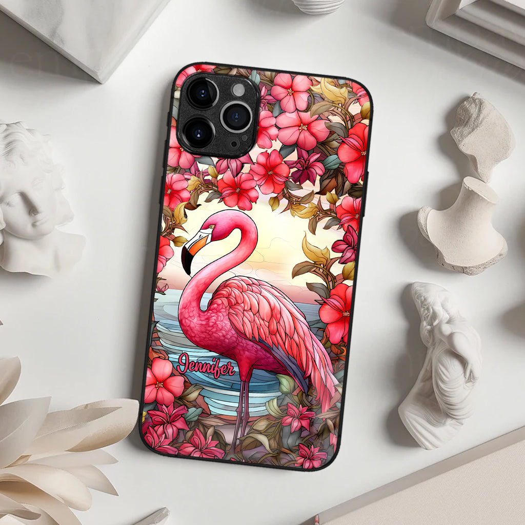 Flamingos lieben – Personalisierte Flamingo-Handyhülle