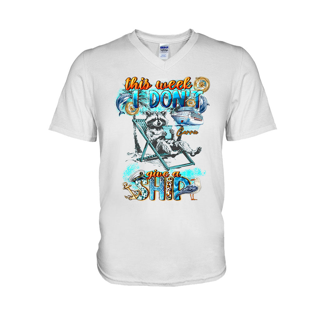 Diese Woche ist mir das Schiff egal – Feral Girl Summer – Personalisiertes Kreuzfahrt-T-Shirt und Hoodie
