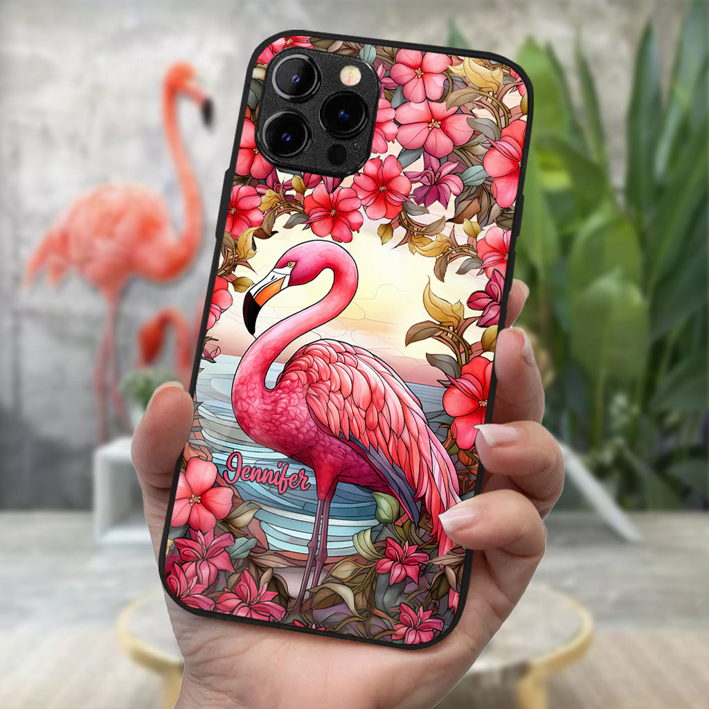 Flamingos lieben – Personalisierte Flamingo-Handyhülle