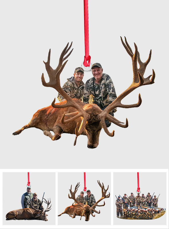 Hunting Lovers - Personalized Hunting Custom Shaped Ornament