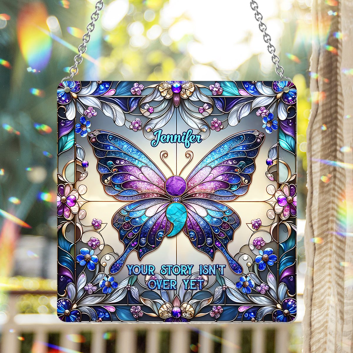 Deine Geschichte ist noch nicht zu Ende – Personalisierter Fensterhänger zur Suizidprävention 