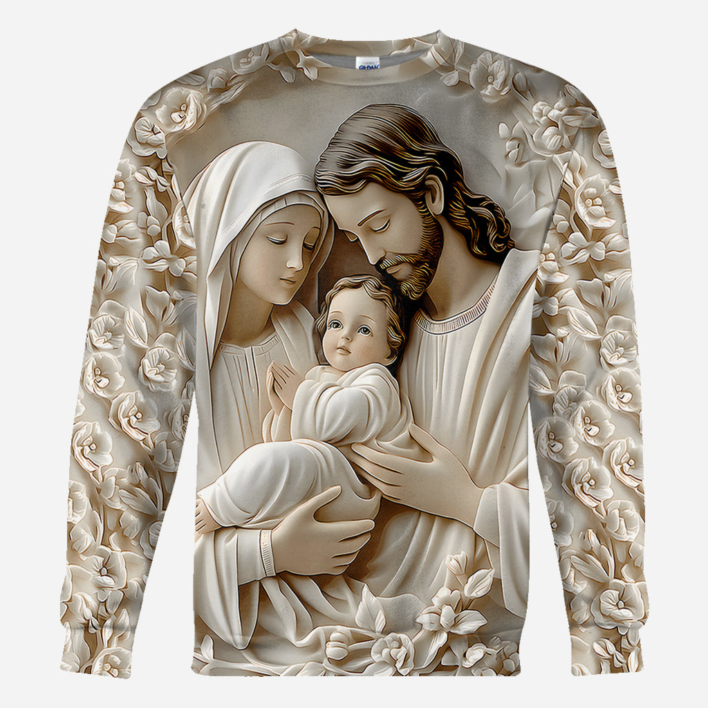 Heilige Familie – Christliches Allover-Shirt