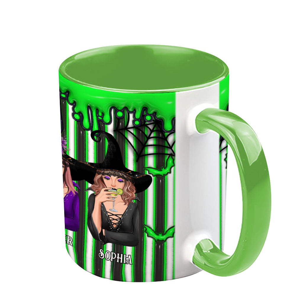 Wir sind seltsam und ungewöhnlich – personalisierte Tasse mit dem Aufdruck „Beste Freundin“.