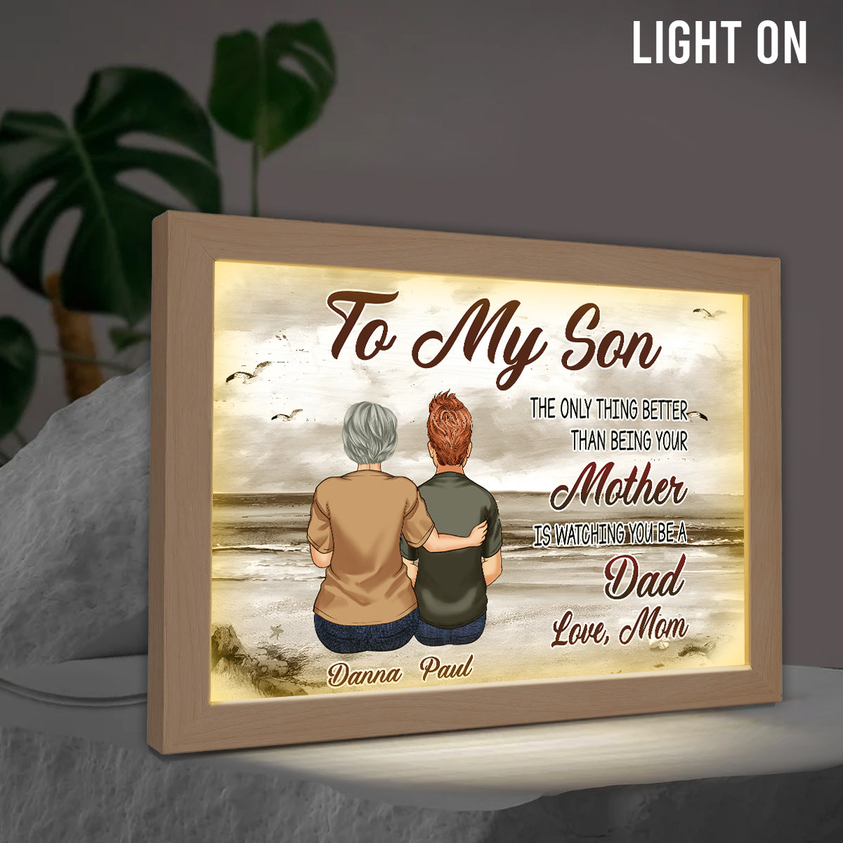 Für meinen Sohn – Personalisierter Fotorahmen „Sohn“