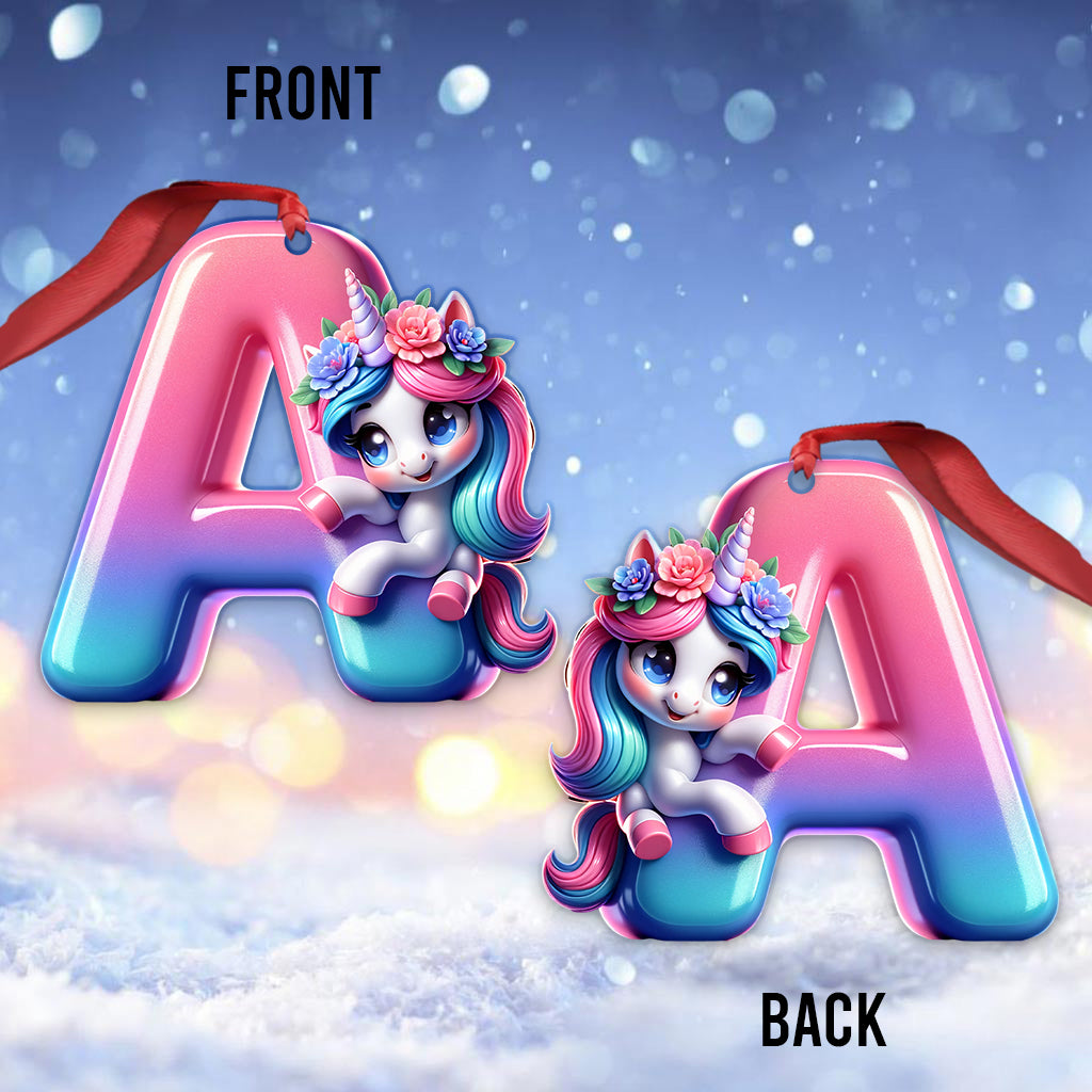 Niedlicher Einhorn-Brief – personalisierter Kinderschmuck