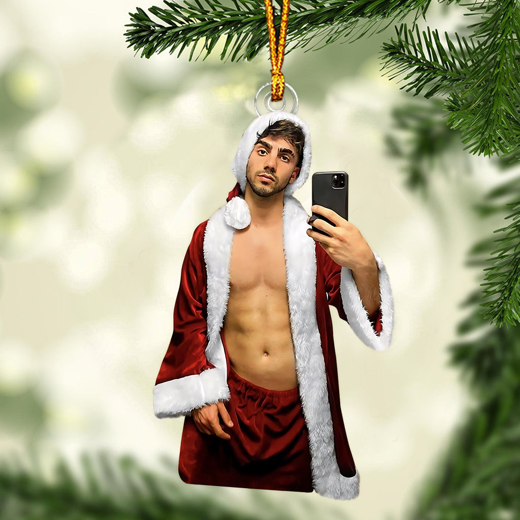 Foto-Ornament als Geschenk für die Freundin – personalisiertes, individuell geformtes Ornament für Paare