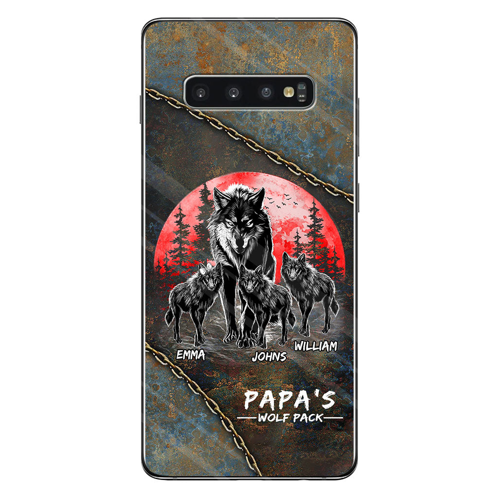 Papa Wolf Pack - Personalized Father Phone Case