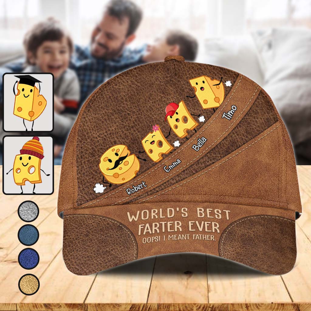 Weltbester Furzer – Lustige Käse-Personalisierbare klassische Vaterkappe