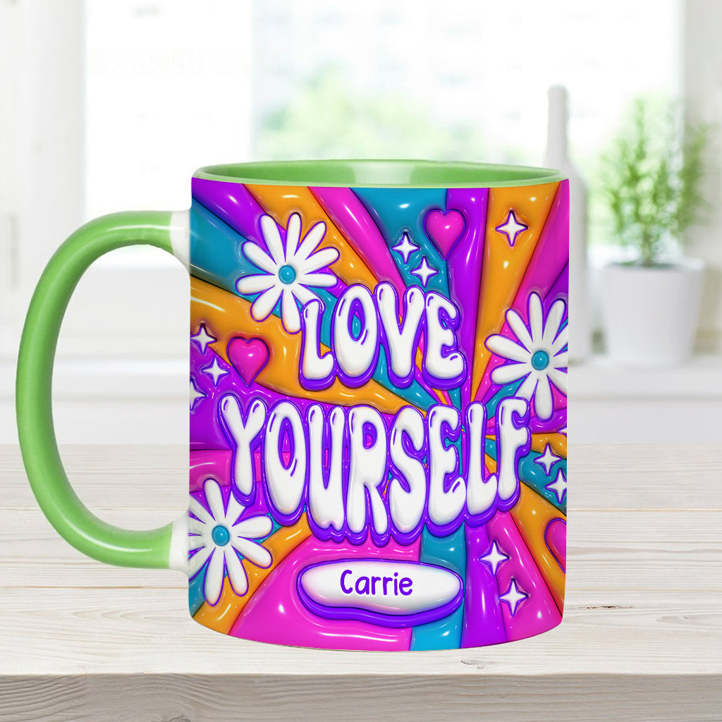 Love Yourself - Personalized Accent Mug