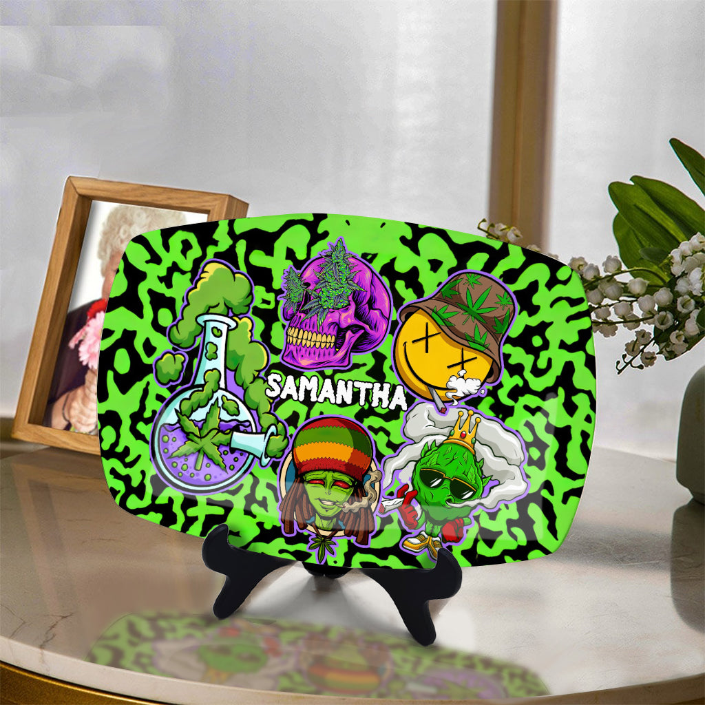 Keep One Rolled 420 - Personalized Weed Plate