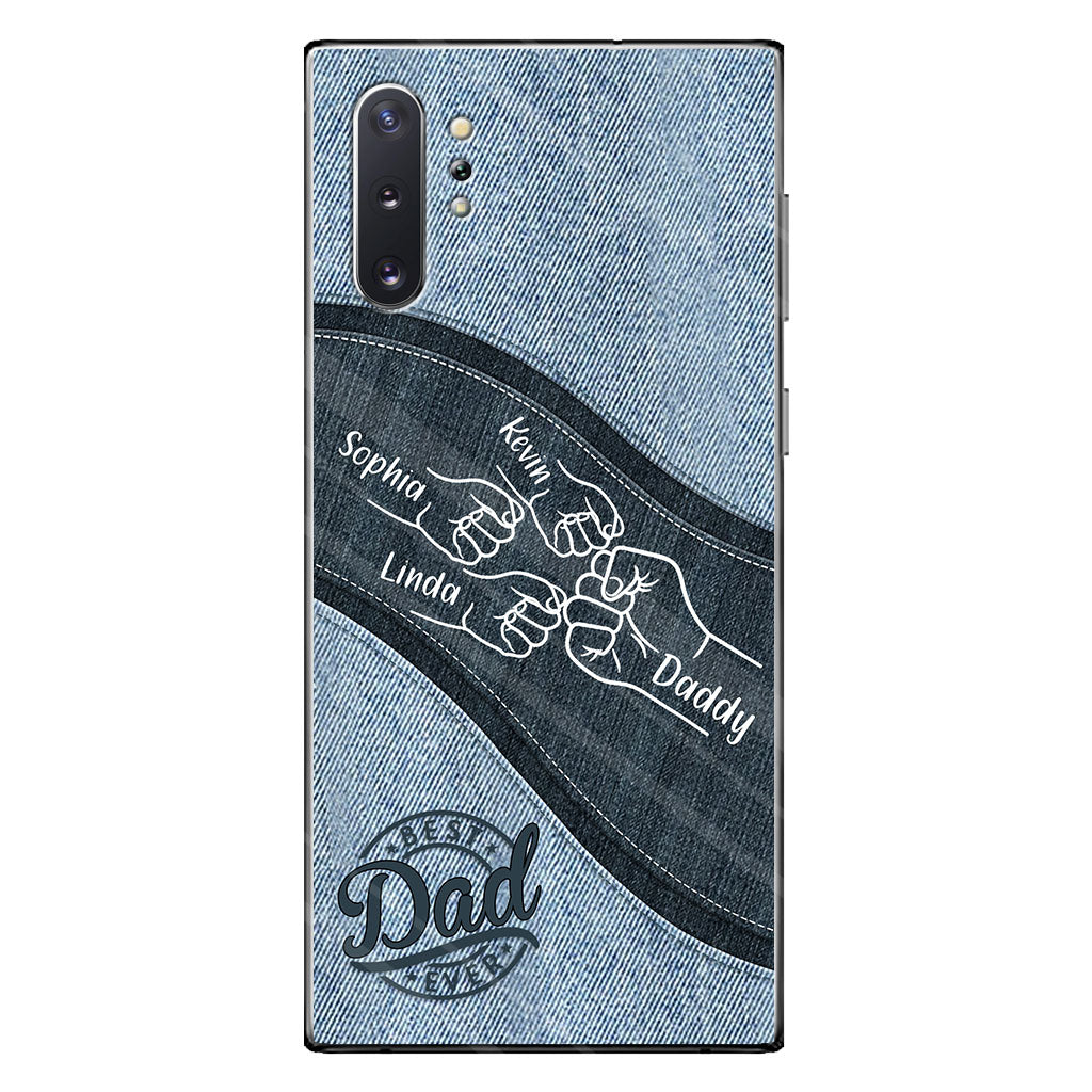 Daddy And Me Daddy's Team - Personalized Father Phone Case
