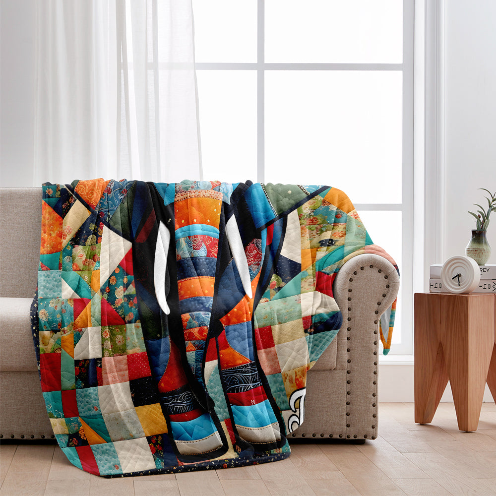 Beautiful Elephant - Personalized Elephant Blanket