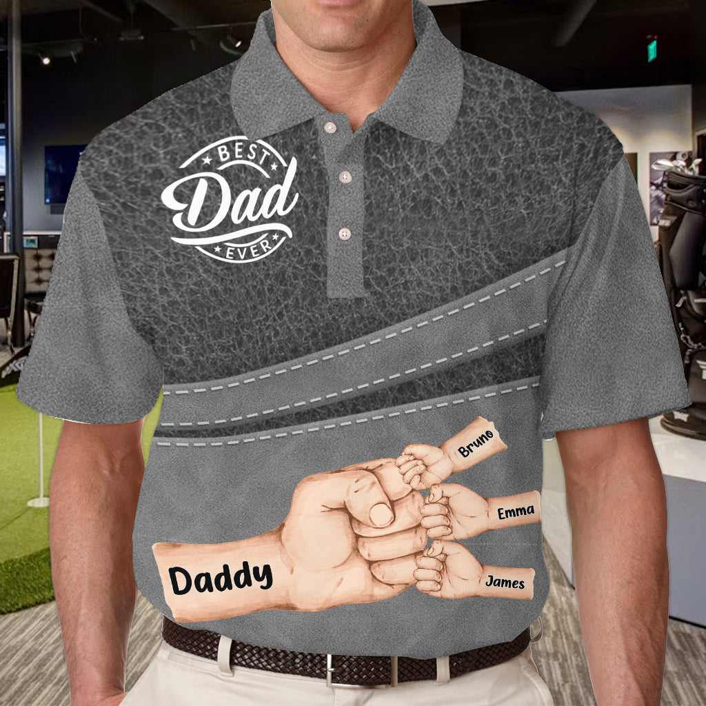 Der beste Papa aller Zeiten – personalisiertes Poloshirt für Väter