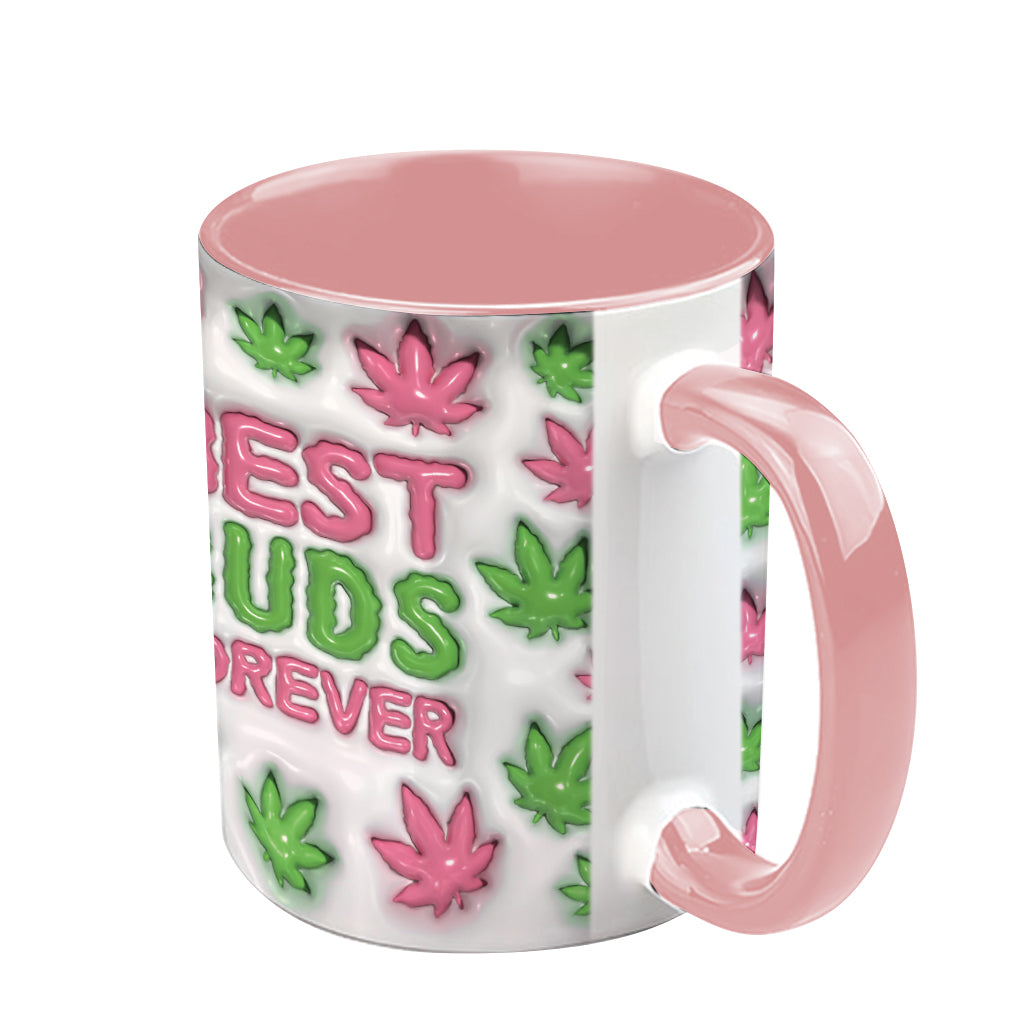 Best Buds Forever - Personalized Weed Accent Mug