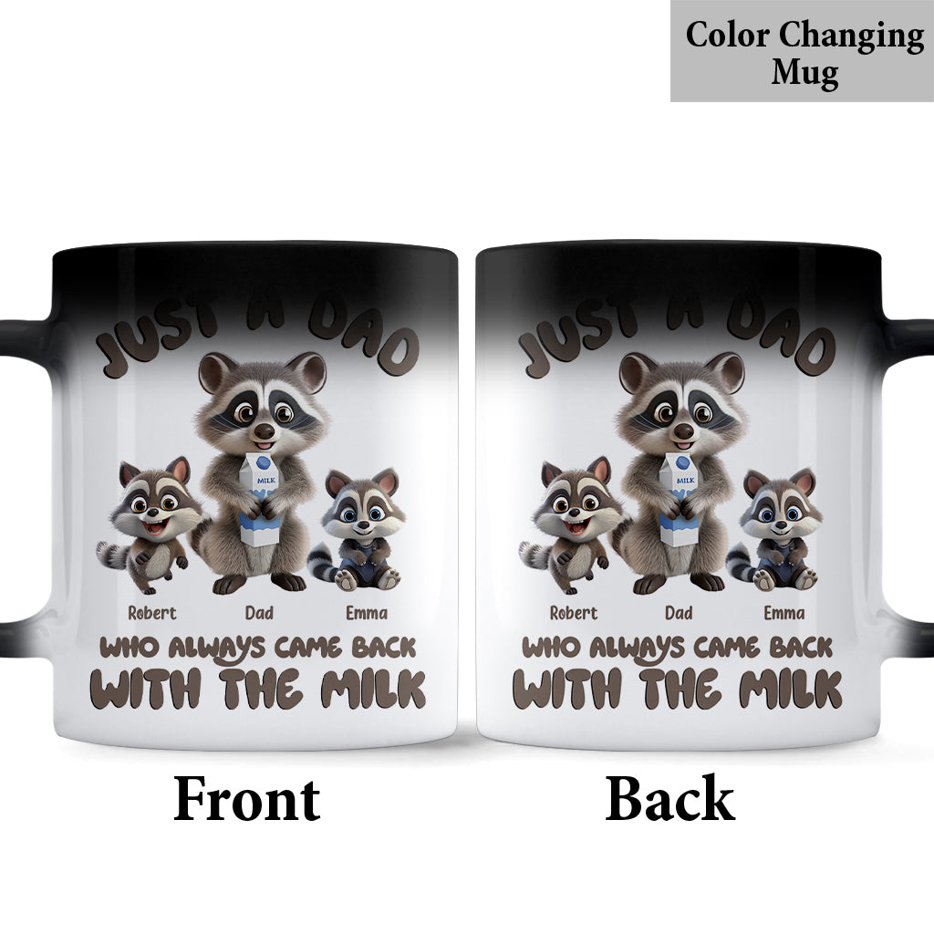 Einfach ein Papa, der immer mit der Milch zurückkam – personalisierte Vater-Tasse
