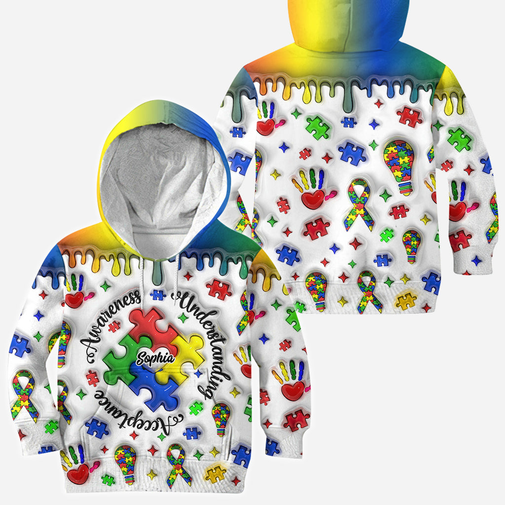 Autismus-Aufklärung – Personalisiertes T-Shirt mit Autismus-Aufklärung