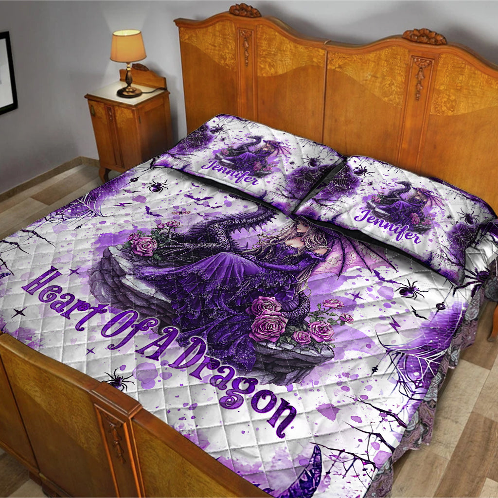 Seele einer Hexe, Herz eines Drachen – Personalisiertes Hexen-Quilt-Set