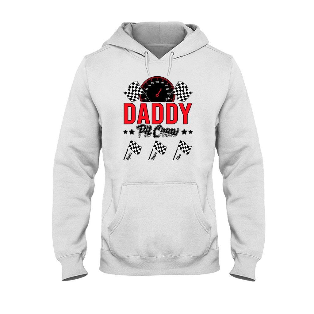 Daddy's Pit Crew Rennflaggen – Personalisiertes Renn-T-Shirt und Hoodie