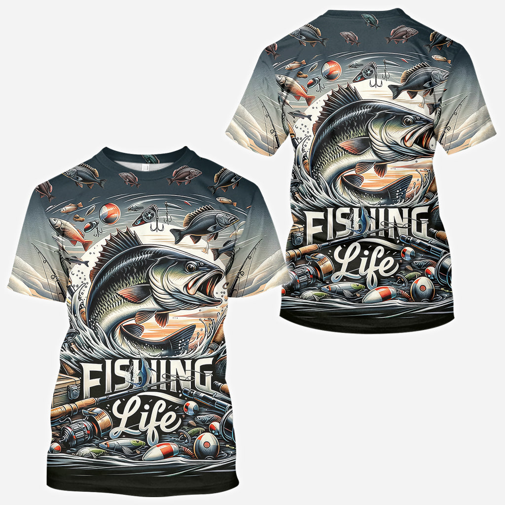 Fishing Life - Fishing All Over Shirt
