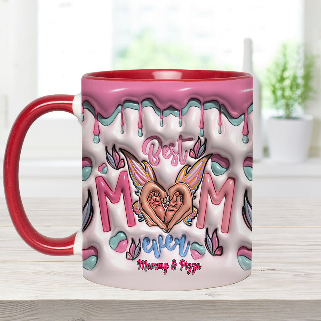 Beste Mama aller Zeiten – Schmetterlingsverwandlung – Personalisierte Tasse mit Muttermotiv