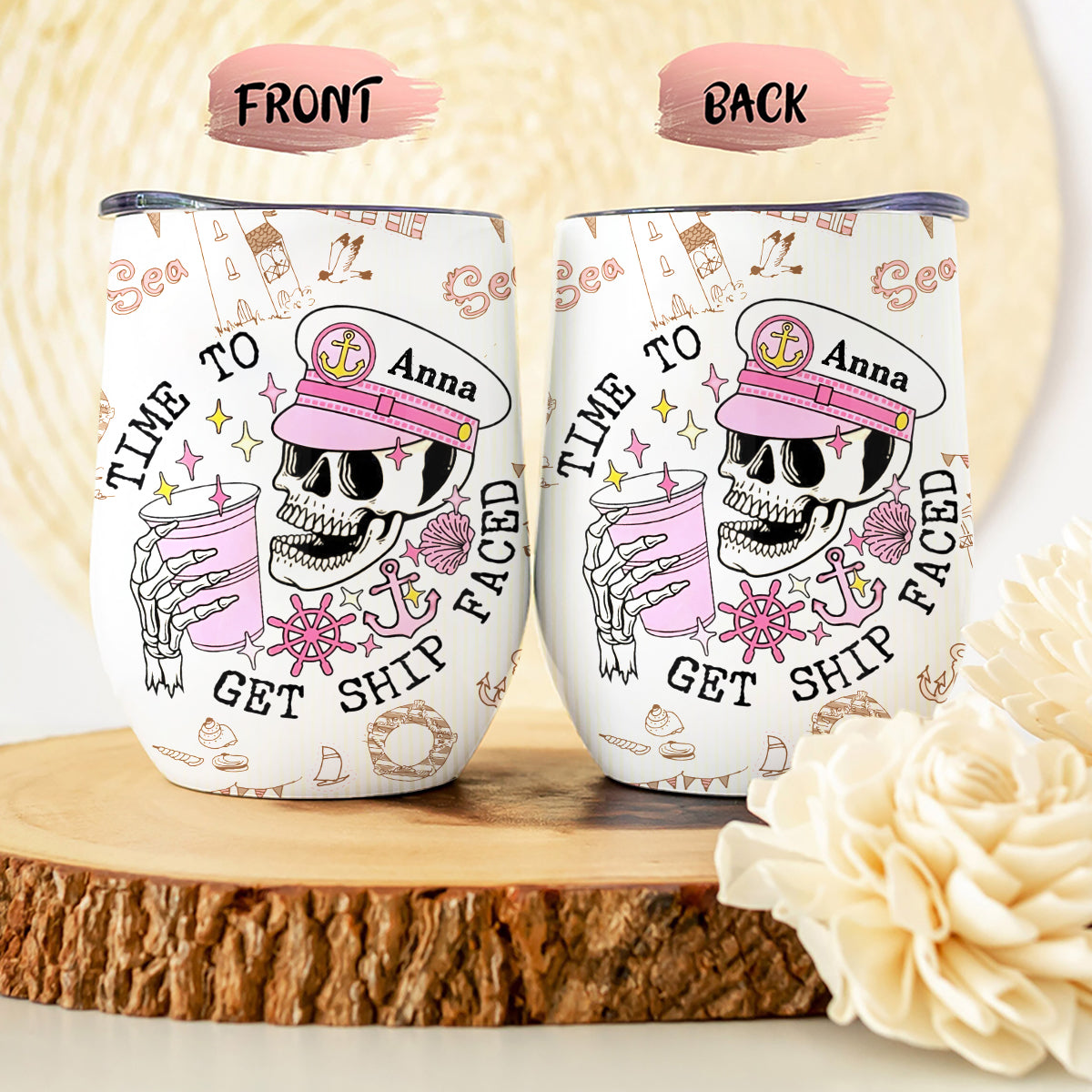 Zeit für Kreuzfahrt-Feeling – personalisierter Weinbecher