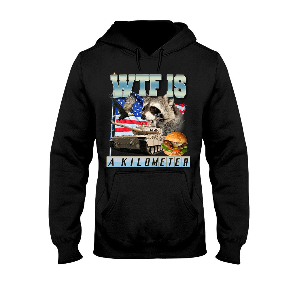 Was zum Teufel ist ein Kilometer? – Waschbär-T-Shirt und Hoodie